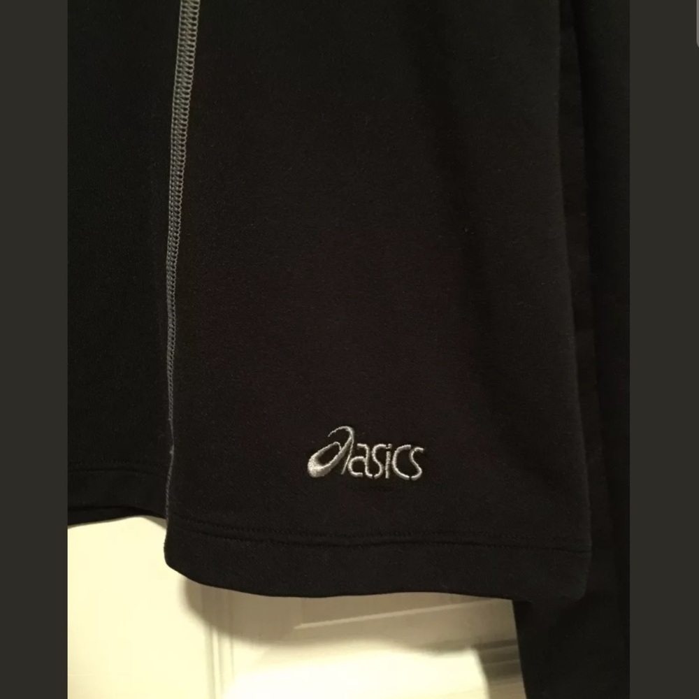 ASICS black pullover sweater jacket - Picture 3 of 4